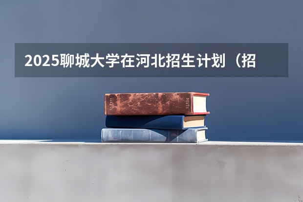 2025聊城大学在河北招生计划（招生人数）