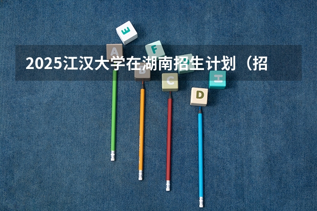 2025江汉大学在湖南招生计划（招生人数）