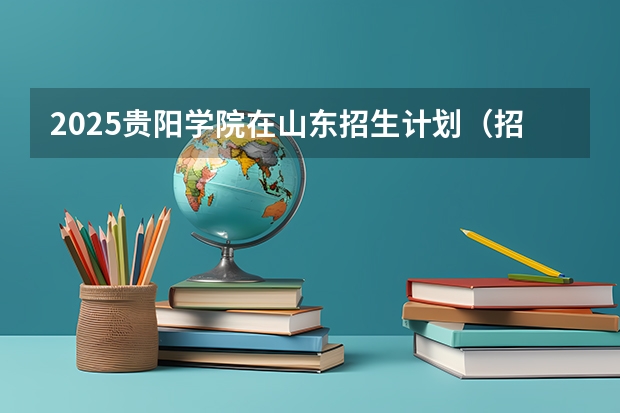 2025贵阳学院在山东招生计划（招生人数）