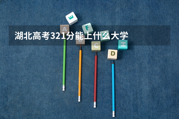 湖北高考321分能上什么大学