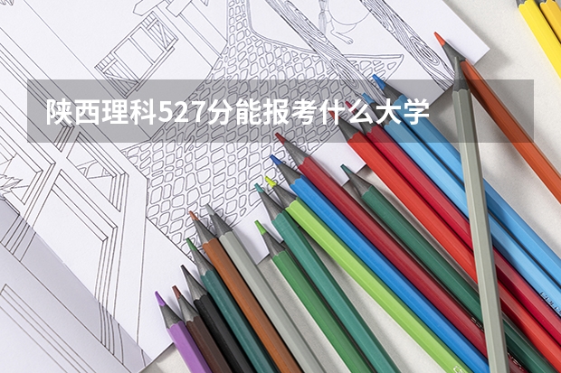 陕西理科527分能报考什么大学