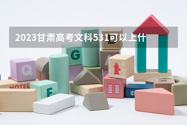2023甘肃高考文科531可以上什么大学