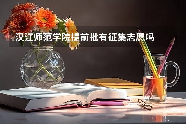 汉江师范学院提前批有征集志愿吗