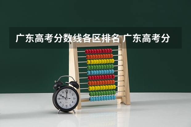 广东高考分数线各区排名 广东高考分数线一览表