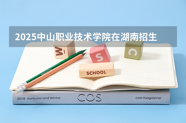 2025中山职业技术学院在湖南招生计划（招生人数）