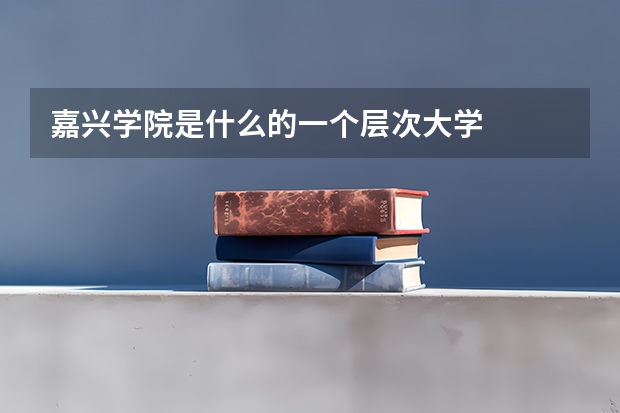 嘉兴学院是什么的一个层次大学