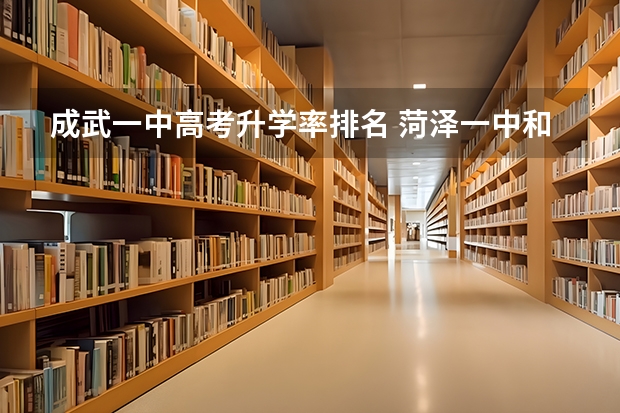 成武一中高考升学率排名 菏泽一中和成武一中的差别