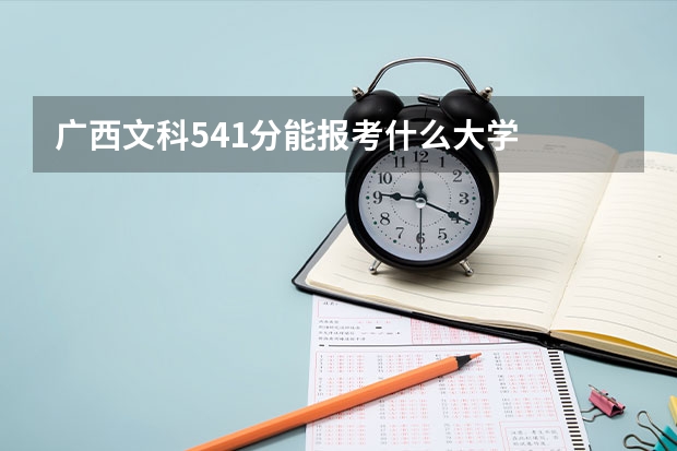 广西文科541分能报考什么大学