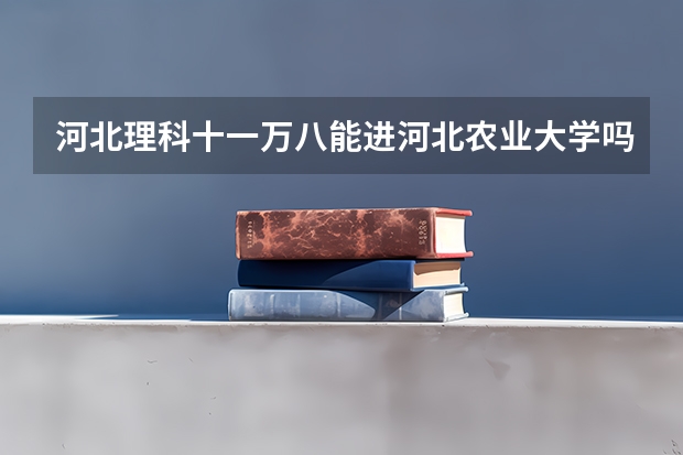 河北理科十一万八能进河北农业大学吗