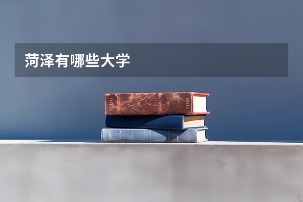 菏泽有哪些大学