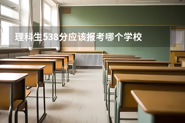 理科生538分应该报考哪个学校