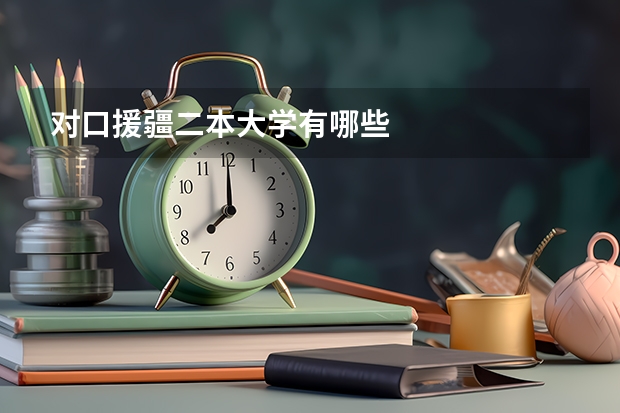 对口援疆二本大学有哪些