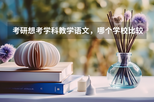 考研想考学科教学语文，哪个学校比较好？