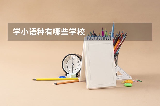 学小语种有哪些学校