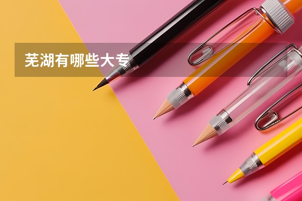 芜湖有哪些大专