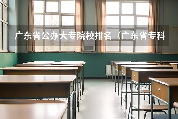 广东省公办大专院校排名（广东省专科院校的排名）