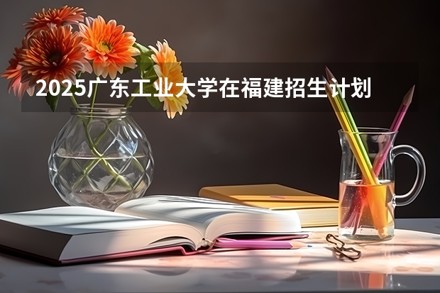 2025广东工业大学在福建招生计划（招生人数）