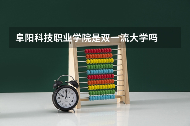 阜阳科技职业学院是双一流大学吗