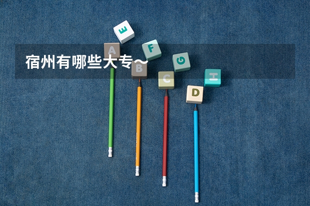宿州有哪些大专～