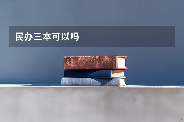 民办三本可以吗
