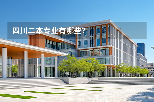 四川二本专业有哪些？