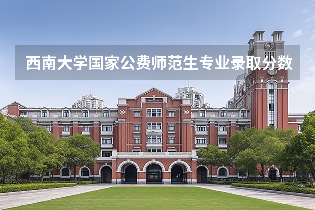 西南大学国家公费师范生专业录取分数线 西南大学国家公费师范生录取分数
