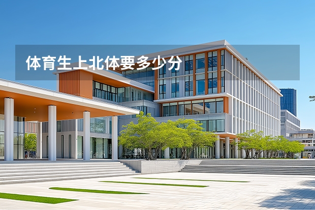 体育生上北体要多少分