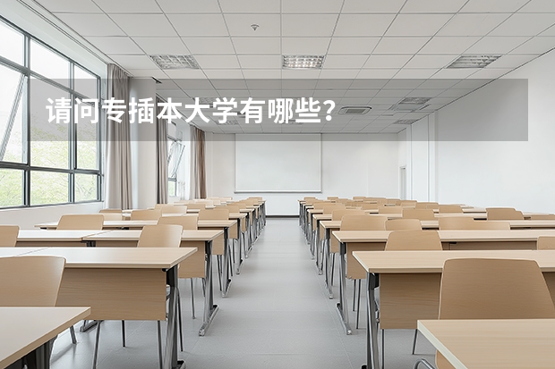 请问专插本大学有哪些？