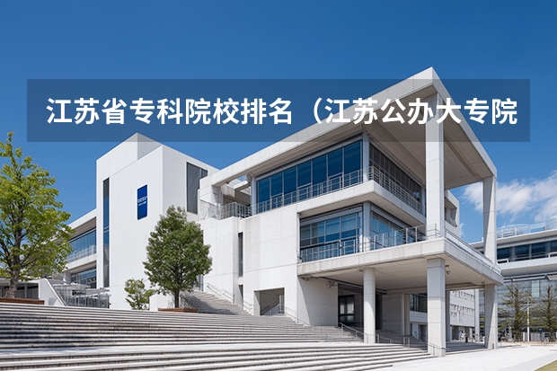 江苏省专科院校排名（江苏公办大专院校排名前十名）