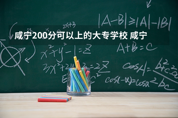咸宁200分可以上的大专学校 咸宁职业技术学院是大专还是中专