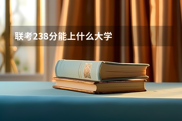 联考238分能上什么大学