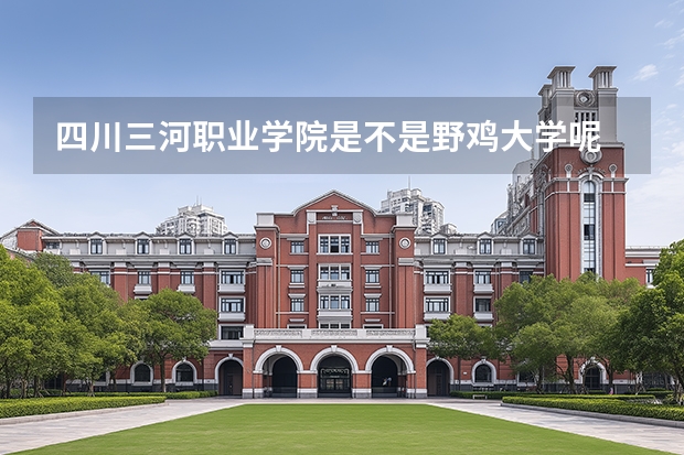 四川三河职业学院是不是野鸡大学呢