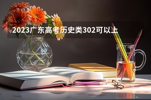 2023广东高考历史类302可以上什么大学
