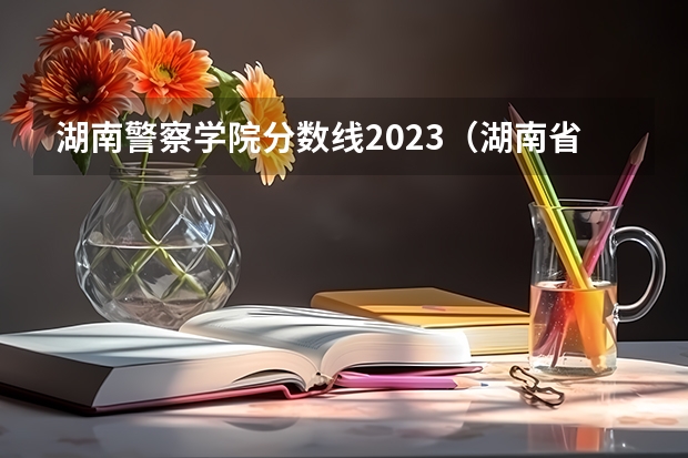 湖南警察学院分数线2023（湖南省警察学院录取分数线）